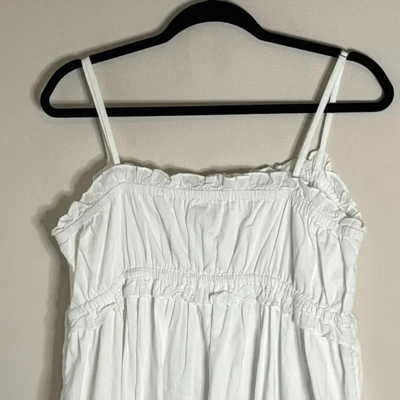 NWT J Crew Factory Maxi Dress Cotton White Size 14 - Picture 10 of 12